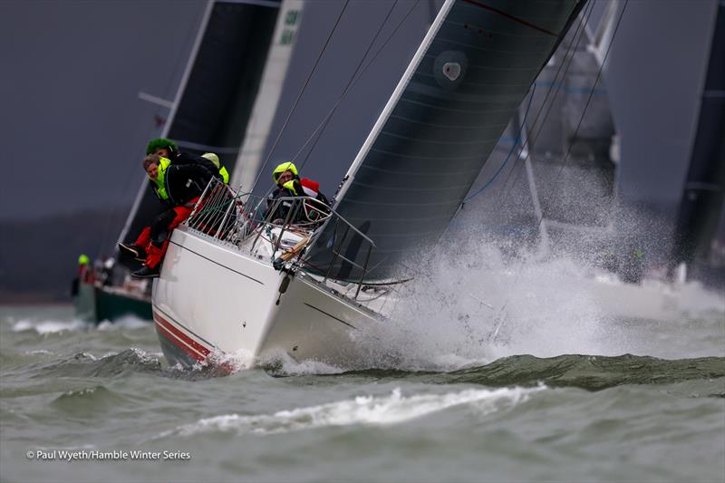 With Alacrity - Hamble Winter Series 2024 Race Week 8 photo copyright Paul Wyeth / www.pwpictures.com taken at Hamble River Sailing Club and featuring the Sigma 38 class