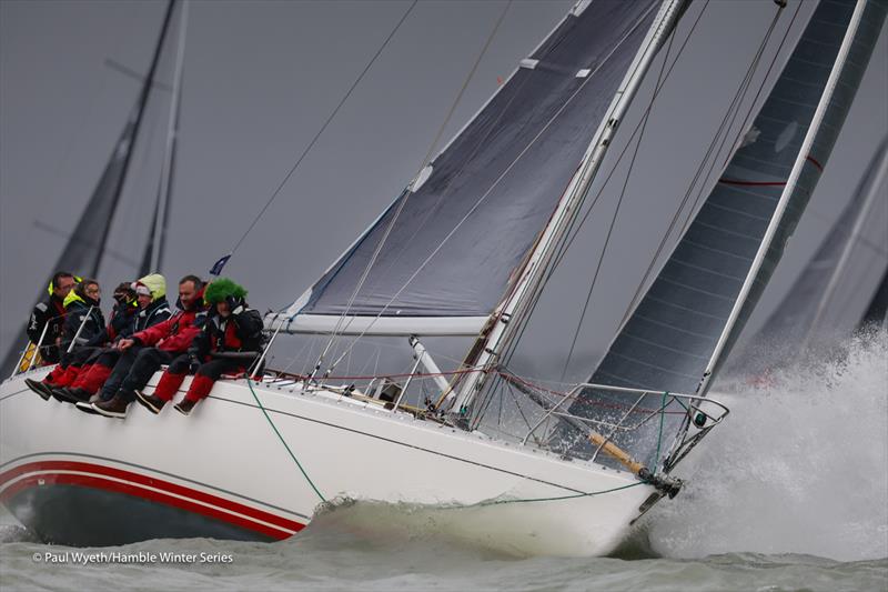 With Alacrity - Hamble Winter Series 2024 Race Week 8 photo copyright Paul Wyeth / www.pwpictures.com taken at Hamble River Sailing Club and featuring the Sigma 38 class