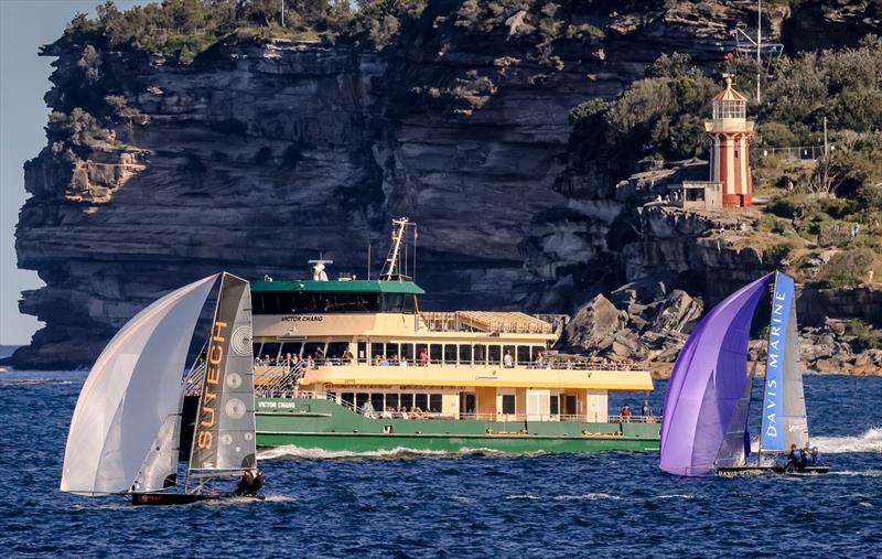 16ft Skiff Race 1 Winner Sutech - Michael Koerner, James Lawira & Josh Ponton - photo © Manly 16s and Sail Media