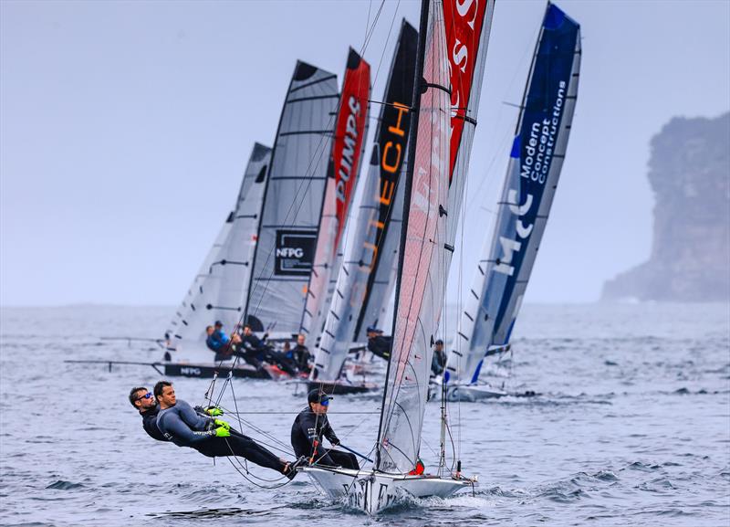 2024 16ft Skiff NSW State Championships Heat 3 winner - Erics Removals, Scott Cotton photo copyright SailMedia taken at  and featuring the 16ft Skiff class