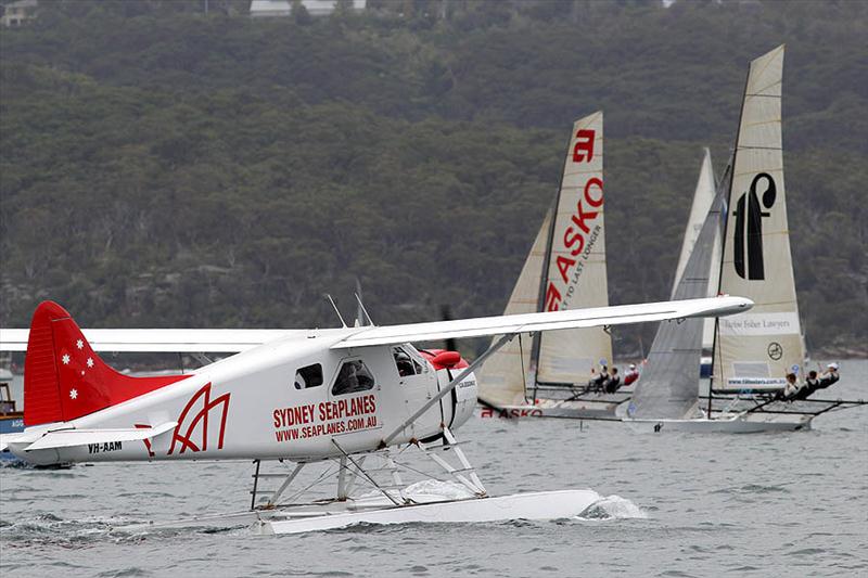 18ft Skiff Australian Championship race 2 photo copyright Frank Quealey taken at Sydney Flying Squadron and featuring the 18ft Skiff class