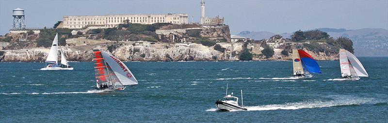 18ft Skiff Mark Foy Trophy in San Francisco day 5 photo copyright Rich Roberts taken at St. Francis Yacht Club and featuring the 18ft Skiff class