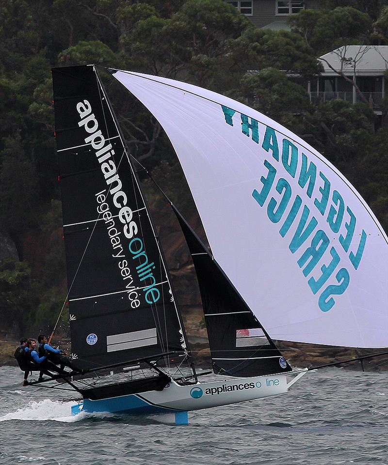 Appliancesonline.com.au finished fourth after being near the leading group all through the race - Race 2, JJ Giltinan 18ft Skiff Championship, Sydney, March 4, 2018 - photo © Frank Quealey