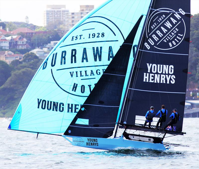 Burrawang-Young Henrys, Point Score winner photo copyright Frank Quealey taken at Australian 18 Footers League and featuring the 18ft Skiff class