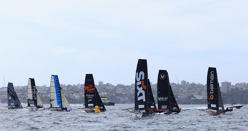 18ft Skiff Sixt Spring Championship Race 6 - Race start - photo © SailMedia