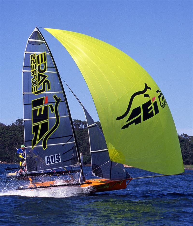 AEI-Pace Express, the first new style 18 to win the Giltinan Championship photo copyright Bob Ross taken at Australian 18 Footers League and featuring the 18ft Skiff class