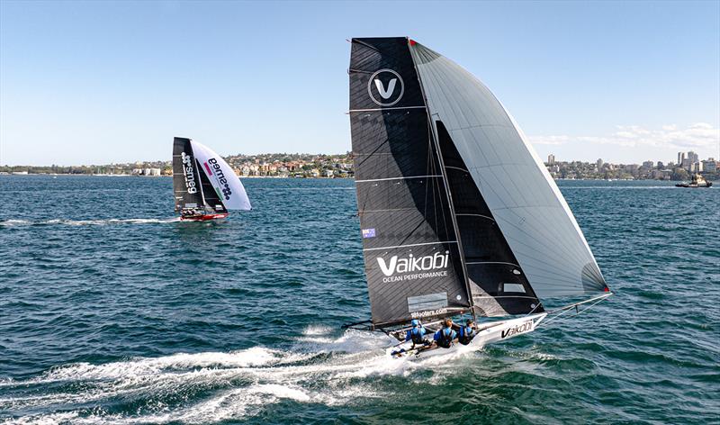 Two of the up and coming teams ready to challenge the big guns photo copyright SailMedia taken at Australian 18 Footers League and featuring the 18ft Skiff class