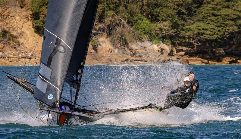 Typical action photo copyright SailMedia taken at Australian 18 Footers League and featuring the 18ft Skiff class