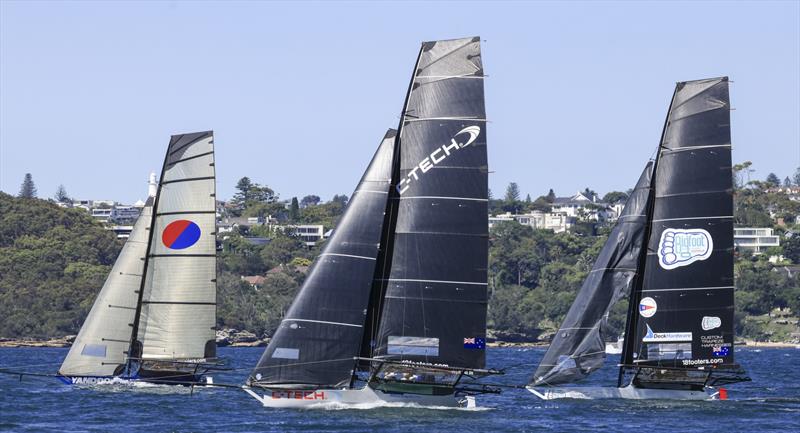 Winnings 2025 JJ Giltinan 18ft Skiff Championship Race 7 photo copyright SailMedia taken at Australian 18 Footers League and featuring the 18ft Skiff class