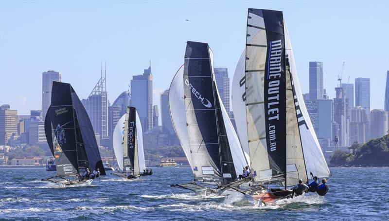 Winnings 2025 JJ Giltinan 18ft Skiff Championship Race 7 photo copyright SailMedia taken at Australian 18 Footers League and featuring the 18ft Skiff class