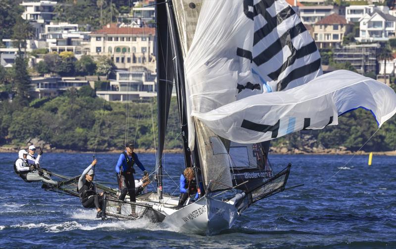 Winnings 2025 JJ Giltinan 18ft Skiff Championship Race 7 photo copyright SailMedia taken at Australian 18 Footers League and featuring the 18ft Skiff class