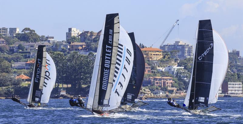 Winnings 2025 JJ Giltinan 18ft Skiff Championship Race 7 photo copyright SailMedia taken at Australian 18 Footers League and featuring the 18ft Skiff class