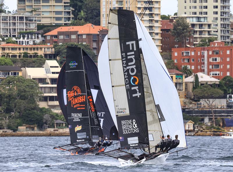 Winnings 2025 JJ Giltinan 18ft Skiff Championship Race 9 photo copyright SailMedia taken at Australian 18 Footers League and featuring the 18ft Skiff class