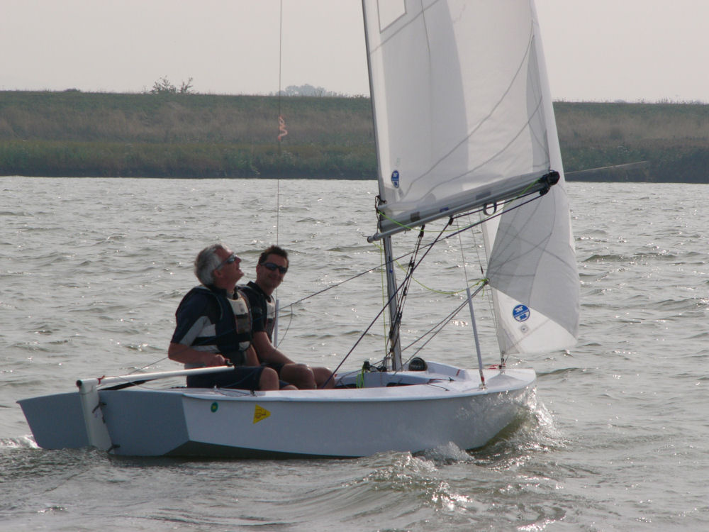 Brian and Ian Gregory finish second at the Erith Snipe open photo copyright Sarah Mees taken at Erith Yacht Club and featuring the Snipe class