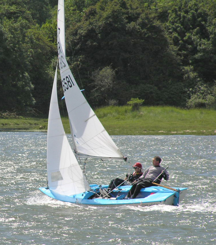 Spray and sun characterised Dell Quay SC’s regatta photo copyright Liz Sagues taken at Dell Quay Sailing Club and featuring the Snipe class