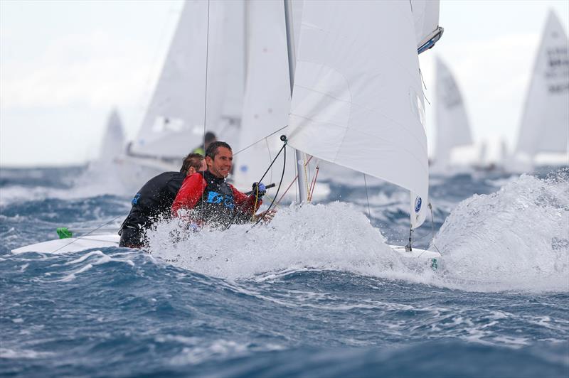 Hens & Perez Campos (BEL) on day 3 of the Snipe Worlds in Talamone, Italy - photo © Matias Capizzano