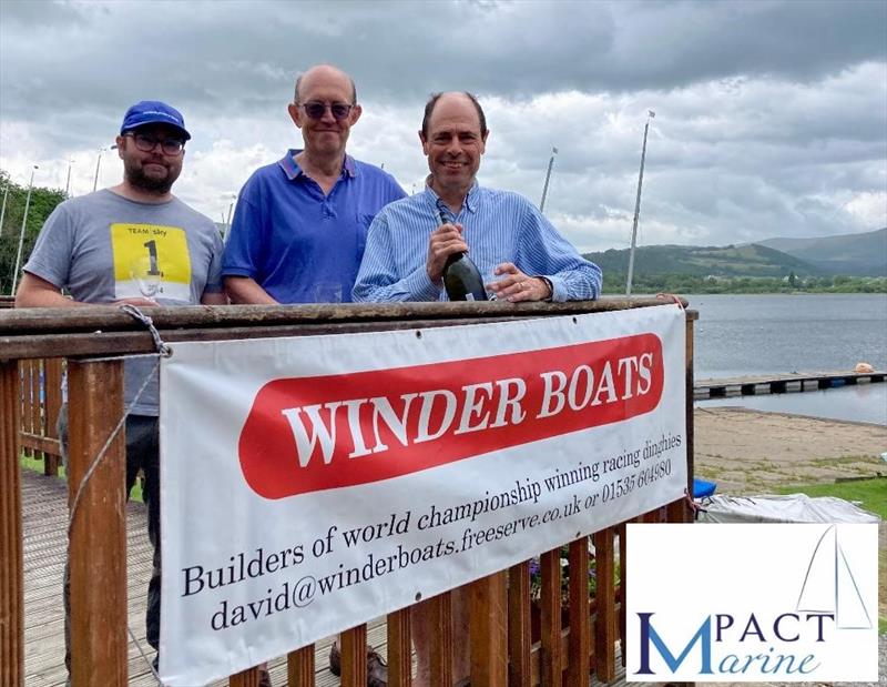 Northern Area Solo Open at Bassenthwaite winners (l-r) John Reekie 2nd, Rory Yardley 3rd, Andy Carter 1st - photo © Justine Davenport