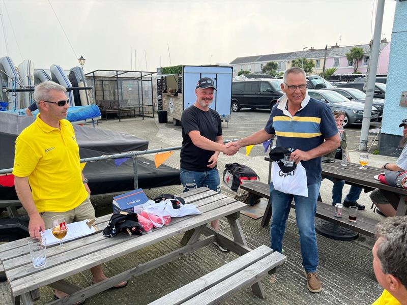 2nd place Paul Kelly in the Solo Western Series at Torpoint Mosquito photo copyright Vernon Perkins taken at Torpoint Mosquito Sailing Club and featuring the Solo class