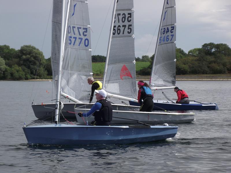 Willie Todd holds the windward advantage - Gill Solo Inland Championship at Grafham - photo © Will Loy