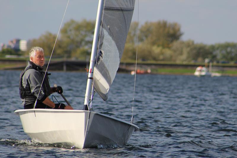 Solo class Thames Valley Series at Island Barn photo copyright Kirsten Marley taken at Island Barn Reservoir Sailing Club and featuring the Solo class