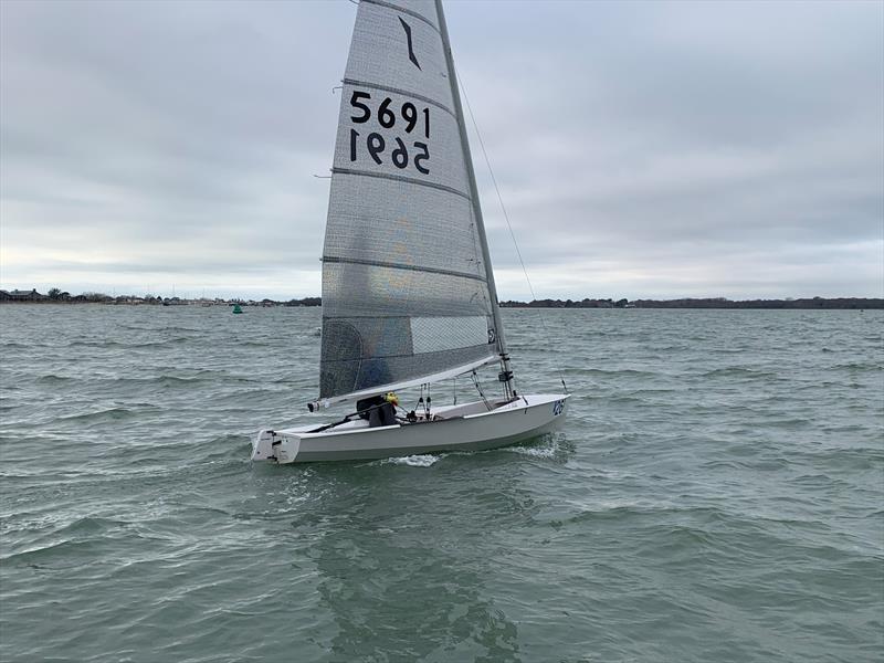 Hayling Island SC Winter Series photo copyright Mike Lennon taken at Hayling Island Sailing Club and featuring the Solo class