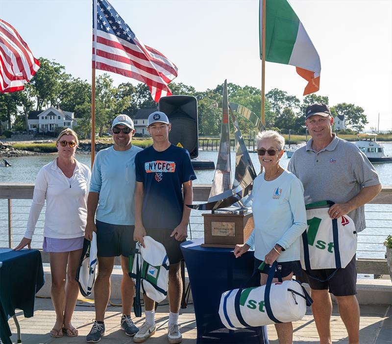 2024 Sonar World Championship  - Cdre. Katie Mithcell, Morgan Connor, Wells Connor, Jan Raymond, Drew Buttner photo copyright Noroton Yacht Club taken at Noroton Yacht Club and featuring the Sonar class