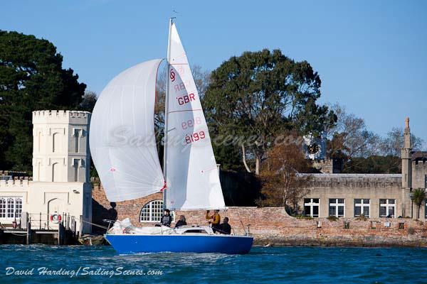 Poole Charity Pursuit Race photo copyright David Harding / www.sailingscenes.com taken at Poole Yacht Club and featuring the Sonata class