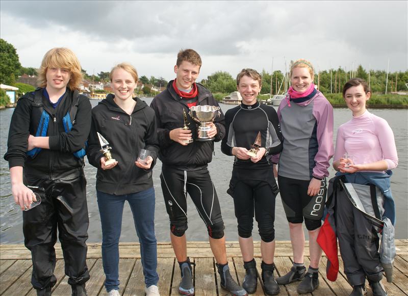 Prizewinners at the Splash National Champs 2010 photo copyright Colin Galloway taken at Horning Sailing Club and featuring the Splash class