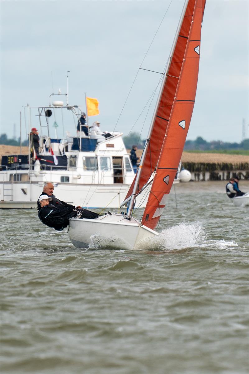 Brian and Jenny Riley, Brimstone 73, finished third in the Squib East Coast Championship 2024 at Royal Corinthian Yacht Club photo copyright Petru Balau Sports Photography / sports.hub47.com taken at Royal Corinthian Yacht Club, Burnham and featuring the Squib class