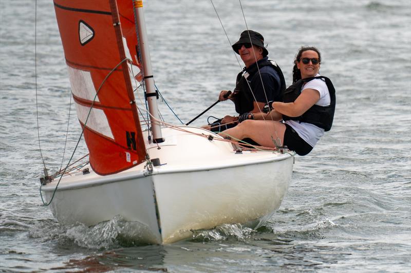 Malcolm and Portia Hutchings take second overall in the Squib class Jimmy Starling Trophy at Burnham - photo © Petru Balau Sports Photography / sports.hub47.com