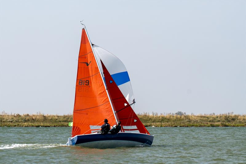 Burnham Sailing Club's Squib during HMS St.Mathew Cup 2024 photo copyright Petru Balau Sports Photography / sports.hub47.com taken at Royal Burnham Yacht Club and featuring the Squib class