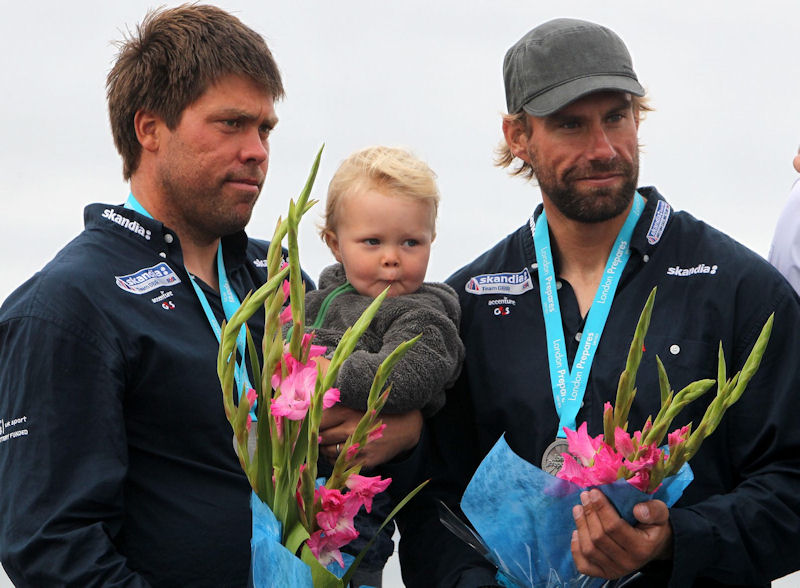 Silver for Iain Percy and Andrew Simpson (left) at the Weymouth and Portland International Regatta photo copyright Richard Langdon / Skandia Team GBR taken at Weymouth & Portland Sailing Academy and featuring the Star class