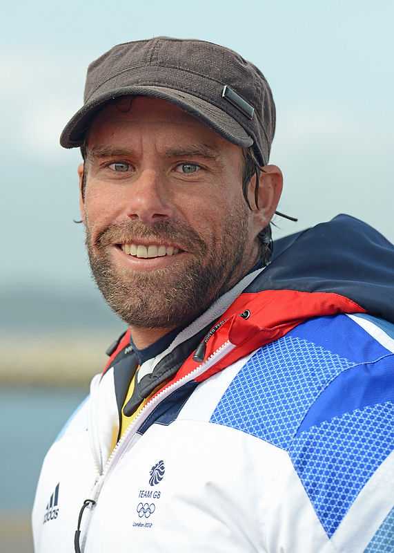 Iain Percy on day five of the London 2012 Olympic Sailing Competition photo copyright Rick Tomlinson / www.rick-tomlinson.com taken at Weymouth & Portland Sailing Academy and featuring the Star class