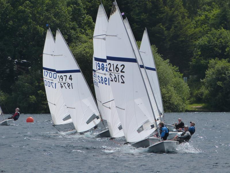 Steve Hanby leads the charge during the Streaker Northern Championship at Hykeham photo copyright Alan Gillard taken at Hykeham Sailing Club and featuring the Streaker class