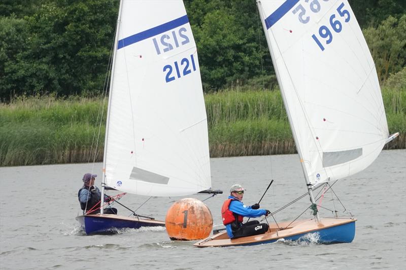 Nathan Clark leading Ian Bradley during Race 2 of the HD Sails Southern Paddle Series at Waveney & Oulton Broad - photo © Karen Langston