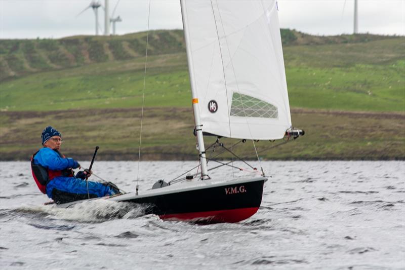 2nd overall Pete Coop in his Streaker during the Border Counties Midweek Sailing Series at Llyn Brenig - photo © Pete Chambers