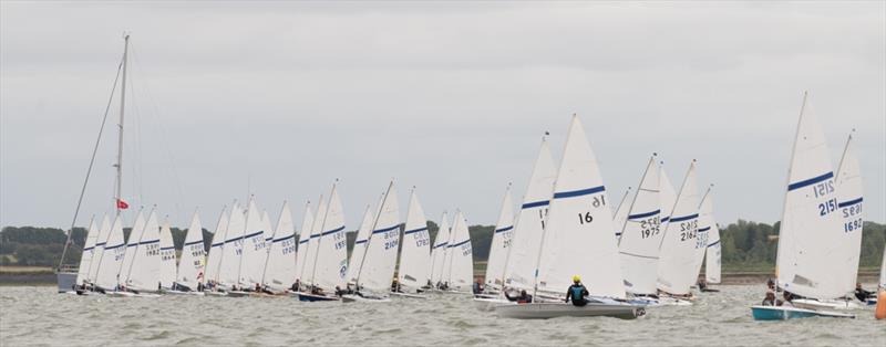 Start of Race 1 on day 1 of the Noble Marine Streaker National Championship at Stone Sailing Club photo copyright Paul Sanwell / OPP taken at Stone Sailing Club and featuring the Streaker class