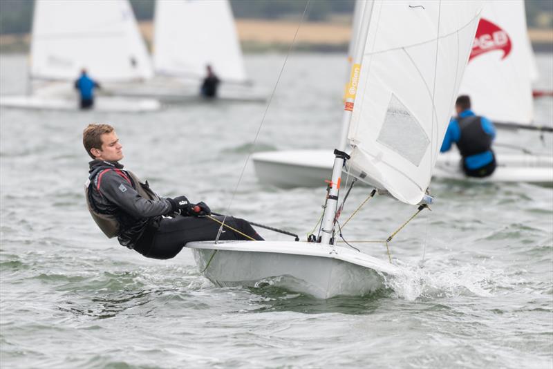 Alex Butler second in race 5 on day 2 of the Noble Marine Streaker National Championship at Stone Sailing Club - photo © Paul Sanwell / OPP