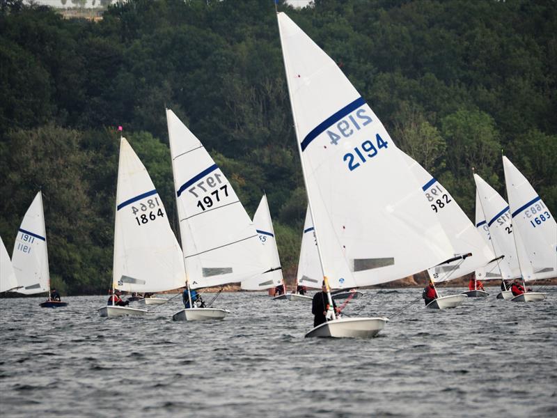 Archie Burton leads race 1 - Hartley Boats Streaker Inlands at Carsington photo copyright Theo Holmes taken at Carsington Sailing Club and featuring the Streaker class