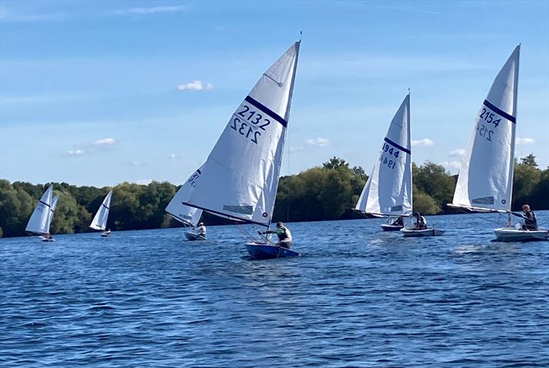 Downwind leg - HD Sails Streaker Southern Paddle open meeting at Burghfield photo copyright John Grey taken at Burghfield Sailing Club and featuring the Streaker class