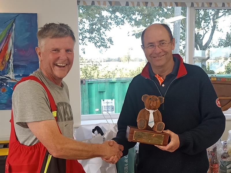 Martin Penty wins the Freddy Bear trophy at the Streaker End of Season Championships at Beaver Sailing Club - photo © Neil Firth