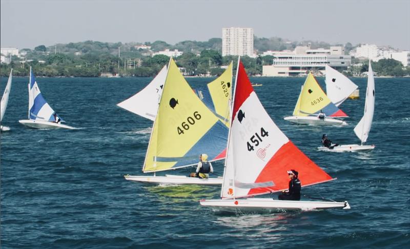 Sunfish and ILCA sailors refine their techniques on the Bay of Cartagena during Cartagena Sailing Week 2024. The 2025 edition, set for April 11–20, will once again bring together top talent from across the Americas for elite training and high-level racing - photo © Club de Pesca Marina Cartagena