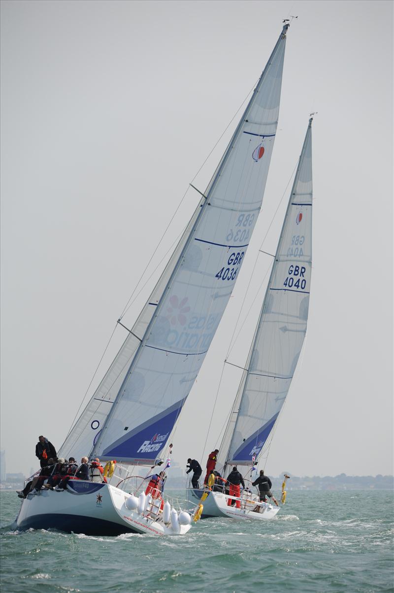 UK Firefighters Sailing Challenge photo copyright Eddie Winter taken at  and featuring the Sunsail F40 class