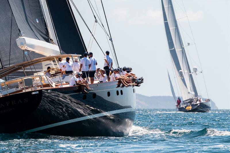 Events like the NZ Millennium Cup regatta have aided in drawing superyachts to New Zealand shores photo copyright Jeff Brown taken at Royal New Zealand Yacht Squadron and featuring the Superyacht class