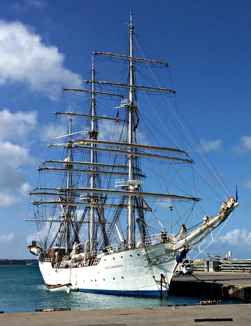 STV. Christian Radich in Marigot Saint Martin photo copyright Caribbean Sail Training taken at  and featuring the Tall Ships class