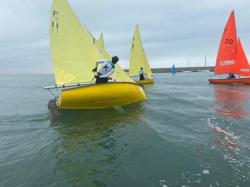 Elmo Trophy 2024 Youth Team Racing at Dun Laoghaire photo copyright Steve Tylecote taken at Royal St George Yacht Club and featuring the Team Racing class