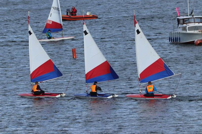 NSSA singlehanded team racing photo copyright John Gay taken at Burton Sailing Club and featuring the Team Racing class