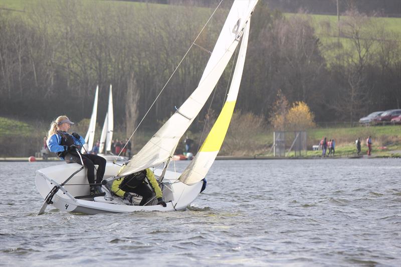 Loughborough Lemming 2024: Leading the freshers to victory! Zoe Sanderson leads the charge for the Loughborough Freshers team photo copyright Bethany Chalk taken at Burton Sailing Club and featuring the Team Racing class