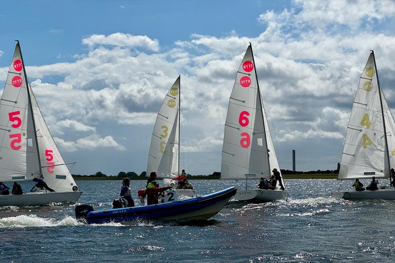 UK Women's Keelboat Team Racing Championship for the Lochan Cup photo copyright Royal Thames YC taken at Queen Mary Sailing Club and featuring the Team Racing class