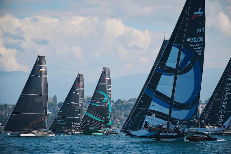 TF35 Realstone Cup for Léman Hope Day 1 photo copyright Loris Von Siebenthal taken at Société Nautique de Genève and featuring the TF35 class